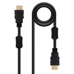 Nanocable HDMI v1,4 Cable with Male Ferrite to HDMI v1,4 with Male Ferrite 5m - High Speed ​​- Color Black