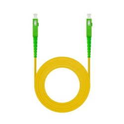 Câble Fibre Nanocable SC/APC-SC/APC Monomode LSZH 20m - Couleur Jaune