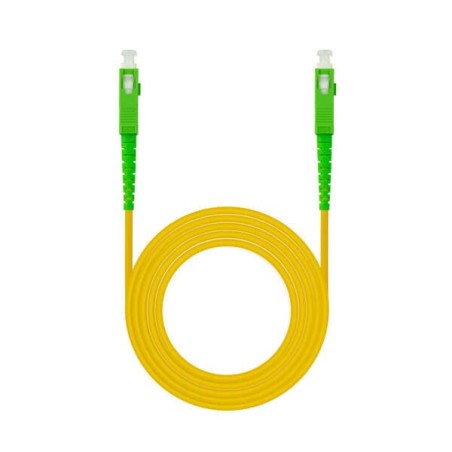 Nanocable Fiber Cable SC/APC-SC/APC Singlemode LSZH 20m - Yellow Color