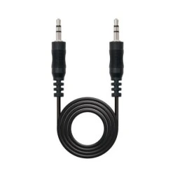 Câble audio stéréo Nanocable Jack 3,5 mm mâle vers Jack 3,5 mm mâle 10 m - Couleur Noir