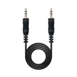 Cabo de áudio estéreo nanocable Jack 3,5 mm macho para jack 3,5 mm macho 10m - Cor Preto