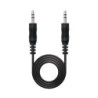 Cabo de áudio estéreo nanocable Jack 3,5 mm macho para jack 3,5 mm macho 10m - Cor Preto