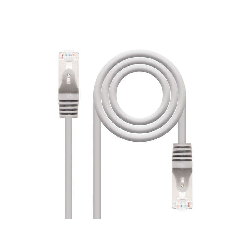 Cabo de rede Nanocable Patch Cord RJ45 Cat.6 FTP AWG24 15m - Cor Cinzenta