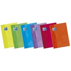 Oxford Classic Pack de 10 Libretas Grapadas Formato A4 Horizontal 1 Linea - 48 Hojas con Margen - Tapa Blanda Plastificada