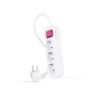 Multiprise Nanocable 3 Prises Interrupteur 1,4 m - Couleur Blanc