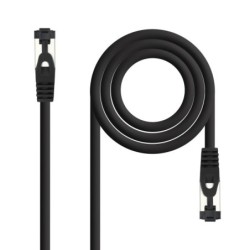 Nanocable Network Cable Patch Cord Cat.8,1 2Ghz LSZH SSTP AWG26 - Length 3m - Color Black