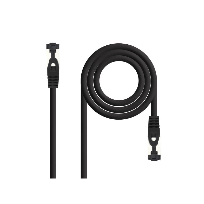 Cabo de Rede Nanocable Patch Cord Cat.8.1 2Ghz LSZH SSTP AWG26 - Comprimento 3m - Cor Preto
