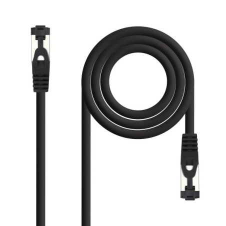 Cabo de Rede Nanocable Patch Cord Cat.8.1 2Ghz LSZH SSTP AWG26 - Comprimento 3m - Cor Preto