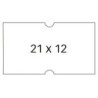 Apli Etiquetas Blancas para Maquinas Etiquetadoras de Precios de 1 Linea - Tamaño 21x12mm - Pack de 6 Rollos con 1000 Etiquetas