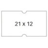 Etiquetas brancas Apli para etiquetadoras de preço de 1 linha - Tamanho 21x12mm - Pacote de 6 rolos com 1000 etiquetas cada