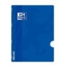 Oxford School Classic Openflex Stapled Notebook A4 48 Sheets 4x4 Grid with Margin - Translucent Plastic Cover - Ideal for