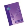 Oxford School Musica & Canto A4 - Stapled Notebook with Soft Cover - 24 Pages 5x5 + 24 Pages with 11 Staves - 2mm spacing