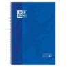 Oxford Europeanbook 1 Cuaderno Espiral Formato A4+ Cuadriculado 5x5mm - 80 Hojas - Banda de Color - Tapa Extradura Brillante