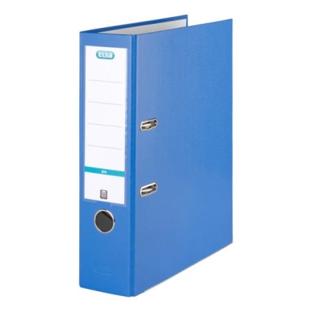 Elba Rado Top Lever File A4 - 80mm Spine - Ollao, Rado and Card Holder with Label - Resistant and Durable - Color Blue
