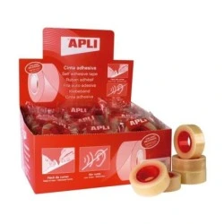 Apli Présentoir de 35 Rubans Adhésifs Transparents - Format 19mm x 33m