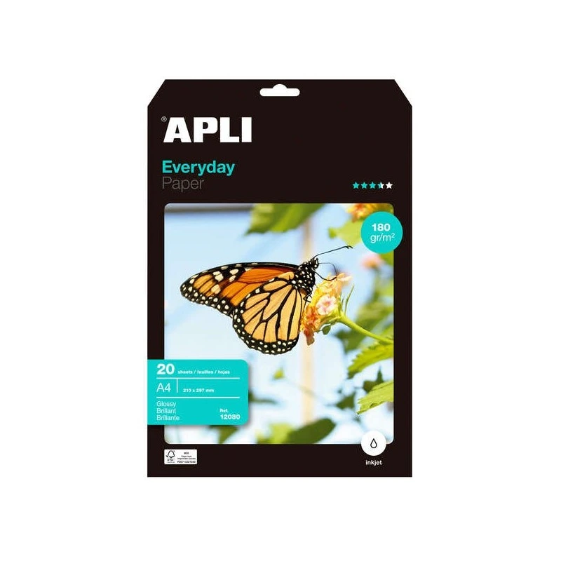 Apli Everyday Photo Paper A4 180g 20 Sheets