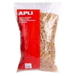 Elastiques Élastiques Apli Ø 120 x 2 mm - Contenu 1 kg - Grande élasticité et résistance - 70% Caoutchouc Naturel