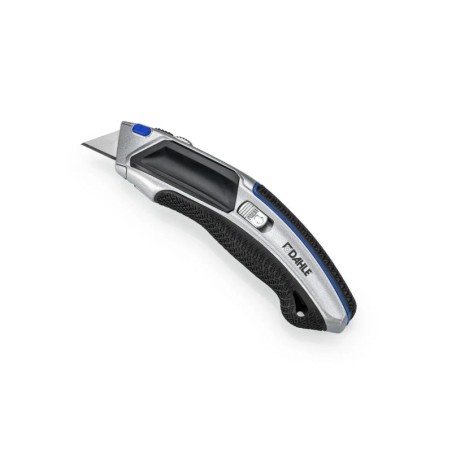 Dahle 10891 Profesional Heavy Duty Cuter con Cuchilla Trapezoidal de Acero al Carbono SK5 - Guia Automatica - Cuerpo Metalico