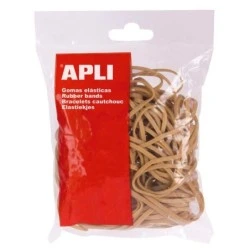 Apli Sachet d'Élastiques Ø 120x5mm - Grande Élasticité et Résistance - 70% Caoutchouc Naturel