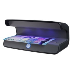 Safescan 75 LED UV Detector de Notas Falsificadas - Refletor Integrado - Adequado para Passaportes, Documentos de Identificação