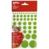 Adesivo Permanente Apli Gomets - 1052 Gomets por Saco - Desenvolvimento de Habilidades Criativas e Psicomotoras - Em