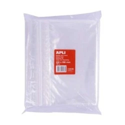 Apli Pack de 100 Sachets Auto-Scellants 250 x 350 mm - Fermeture Sécurisée - Adapté au Alimentaire