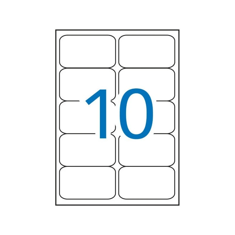 Apli Pack de 200 Etiquetas Resistentes a la Intemperie - Medidas 99.1x57mm - 20 Hojas por 10 Etiquetas - Adhesivo Permanente