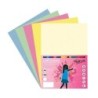 Fabrisa Pack de 50 Cartulinas 180 g/m² - Tamaño A4 - Colores Pastel Surtidos