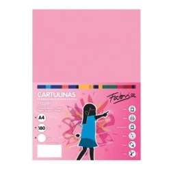 Fabrisa Pack of 50 180 g/m² Cardstock - A4 Size - Pink Color