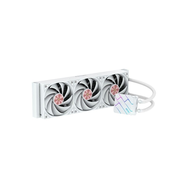 Abysm Oceanic TIDE 360 ARGB Kit de Refrigeracion Liquida - 3 Ventiladores de 120mm - Iluminacion ARGB - Bomba 2500rpm - Tubos