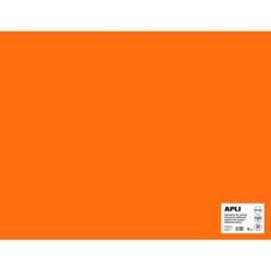 Apli Orange Cardboard 50 x 65cm 170g 25 Sheets
