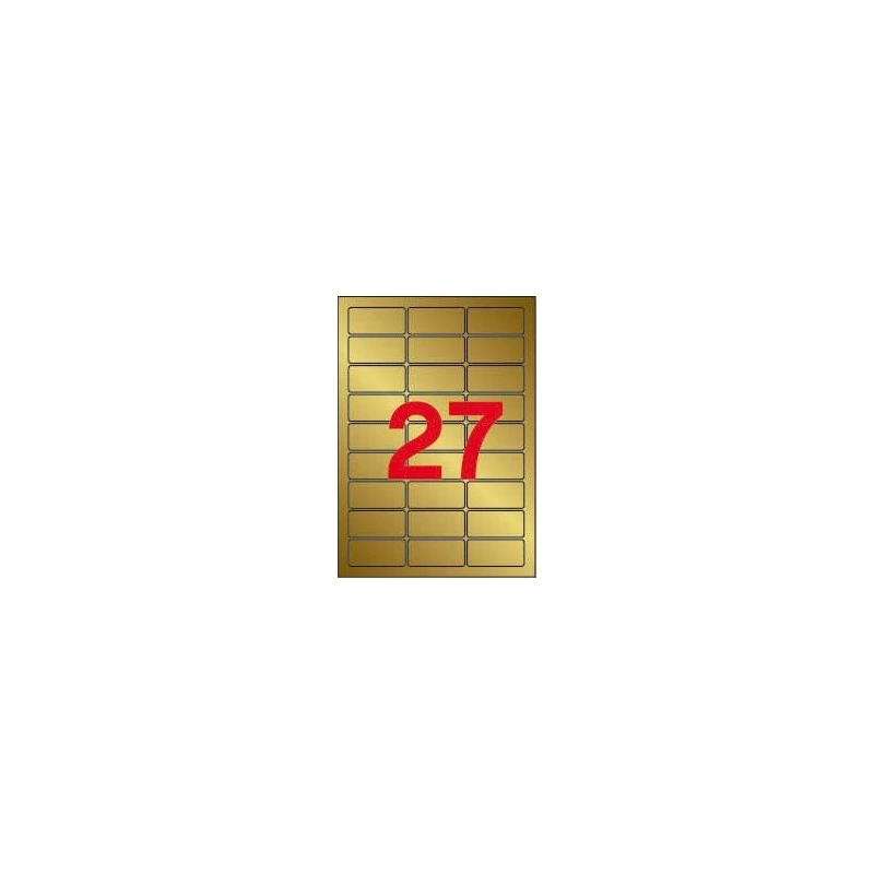Apli Étiquettes Or Métallisé 63,5 x 29,6 mm 20 Feuilles