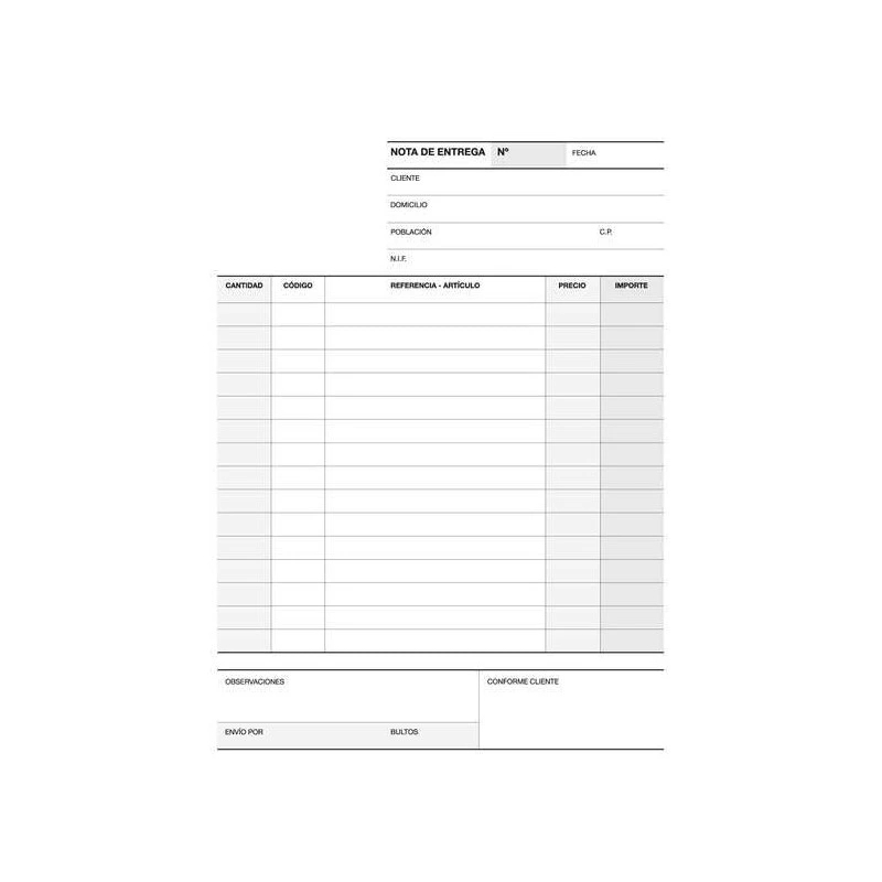 Chéquier de livraison Apli 1/4 duplicata Naturel - Papier autocopiant - Numérotation séquentielle - 50 jeux par chéquier