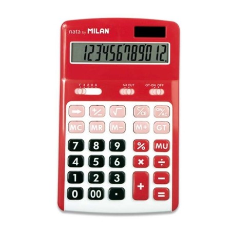Calculatrices Milan à 12 chiffres - 3 touches mémoire - Calcul de la marge - Racine carrée - Mise hors tension automatique