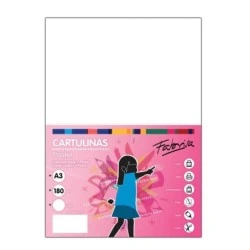 Fabrisa Pack of 25 Cardstock 180 g/m² - Size A3 - Color White