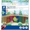 Staedtler Noris Colour 185 Pack de 24 Lapices Hexagonales de Colores - Fabricados en Wopex - Muy Resistentes - Madera de