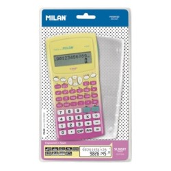 Milan M240 Sunset Calculadora Cientifica 10+2 Digitos - Pantalla de 2 Lineas - 240 Funciones Integradas Incluyendo 124