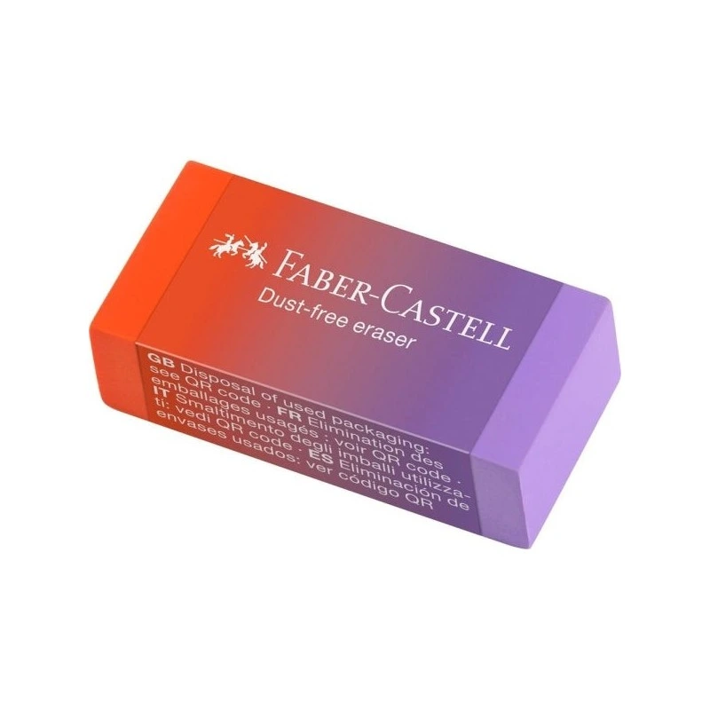 Faber-Castell Présentoir à flux sans poussière avec 24 gommes - Sans PVC - Faible résidu - Couleurs assorties