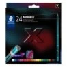 Staedtler Norix 186 Pacote de 24 Lápis de Cor HB - Madeira Preta - Mina de Grafite - Design Inteligente - Para Escrever