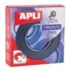 Apli Fita Adesiva Magnética 19mm x 1m - Fácil de Cortar e Colar - Ideal para Trabalhos Manuais e Organização - Preta