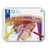 Staedtler 175 Caja Metalica de 72 Lapices Hexagonales de Colores - Colores Surtidos