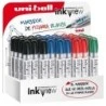 Uni-ball Inkview PWB-202 Expositor de 36 Marcadores de Pizarra Blanca - Punta Conica 1.8-2.2mm - Zona Transparente para Nivel