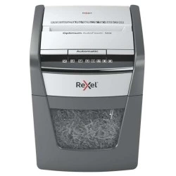 Rexel Optimum AutoFeed 50X Destructora Automatica de Corte en Particulas P-4 - Alimentacion Automatica 50 hojas y Ranura Manual
