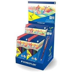 Staedtler Noris Color 185 Display with 20 Cases of 12 Colored Pencils + 5 Cases of 24 Colored Pencils - Hexagonal Design