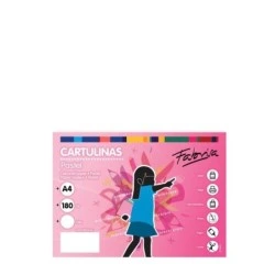 Fabrisa Pacote de 100 Cartolina 180 g/m² - Tamanho A4 - Cor Branca