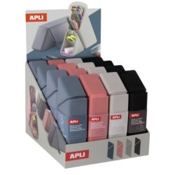 Display Apli Up North de 16 cases conversíveis de silicone - Permite abri-los e destacá-los completamente - Medidas 230x75x55mm