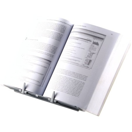 Fellowes Adjustable Book Stand with Clips - 9 Height Settings - Non-Slip and Foldable Base - Capacity for 400 A4 Sheets