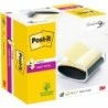 Post-It Super Sticky Dispenser with Pad of 90 Z-Sticky Notes - Pro Dispenser - Square Shape - 76x76mm - Color Black