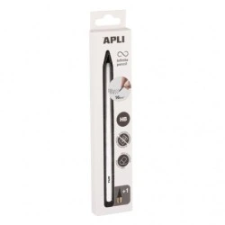 Apli Infinite Pencil Pack de Crayons HB Infinite + Mine de Rechange + Capuchon de Protection - Pour Écrire jusqu'à 16 km