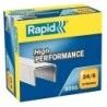 Rapid Strong Caja de 5000 Grapas 24/6 - Hasta 30 Hojas - Alambre Reforzado Galvanizado - Patilla de 6mm